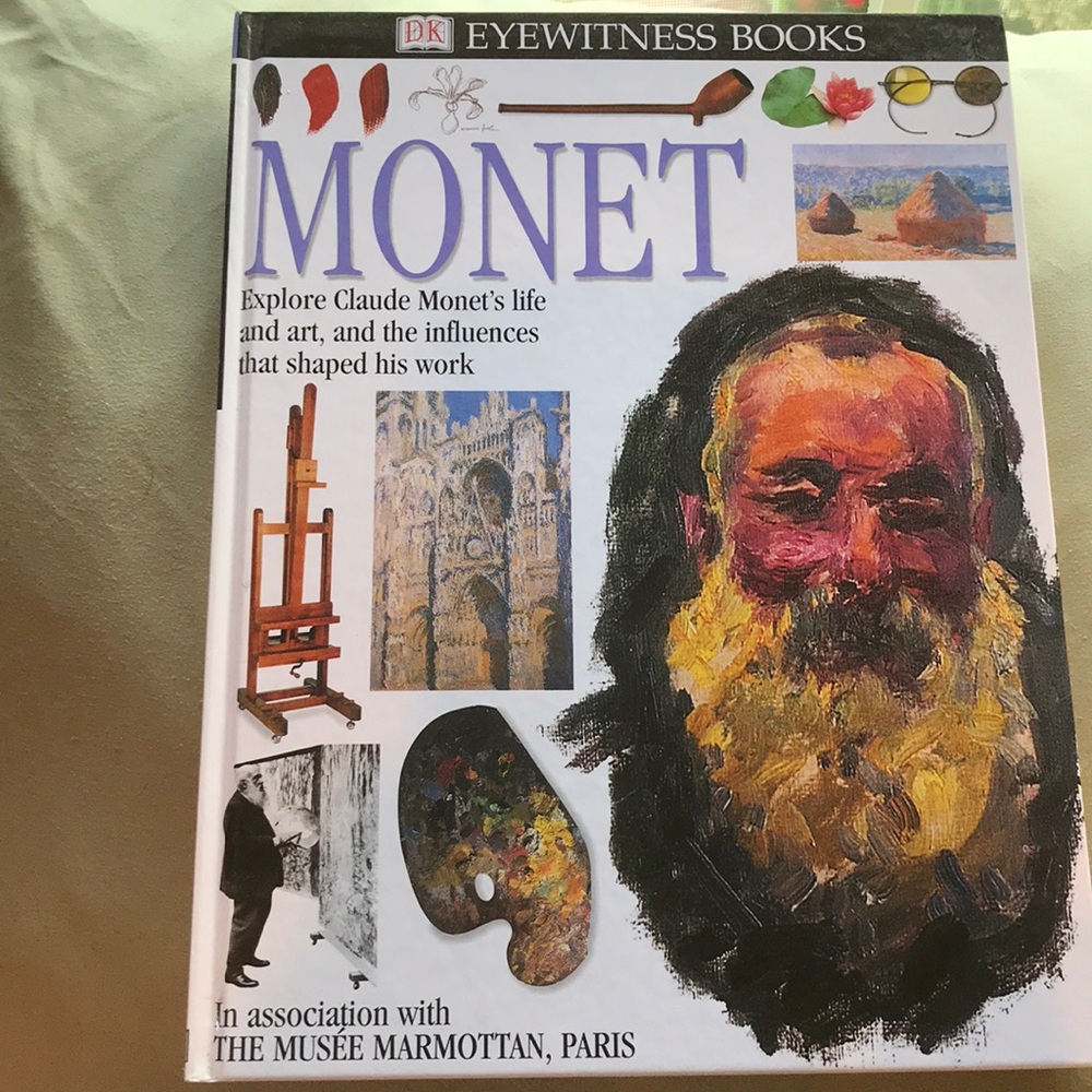 Eyewitness Book CLAUDE MONET hardcover book